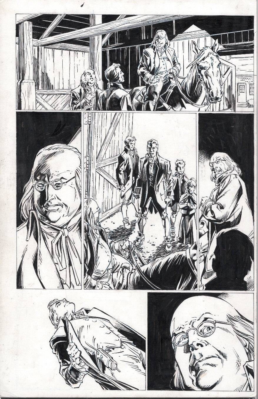 Ben Franklin on published pages