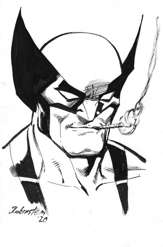 Wolverine Back Board Sketch
