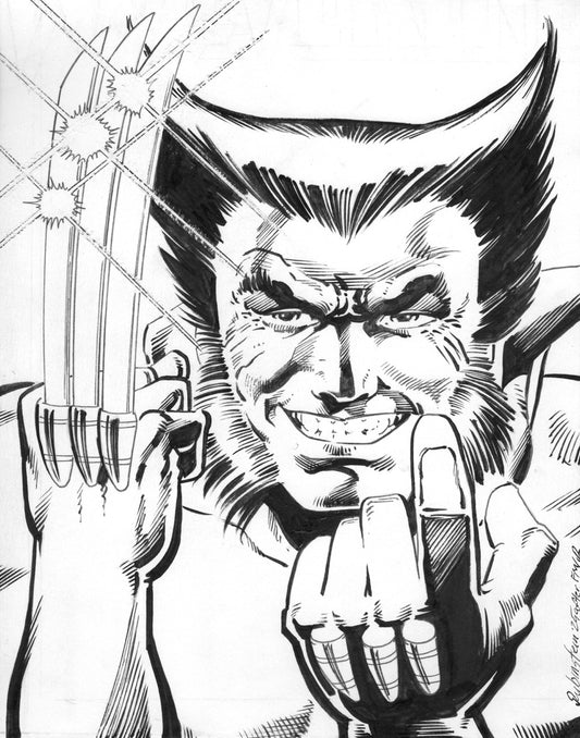 Wolverine #1 Recreation Pen & Ink