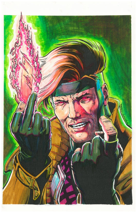 Gambit with beckoning finger PRINT