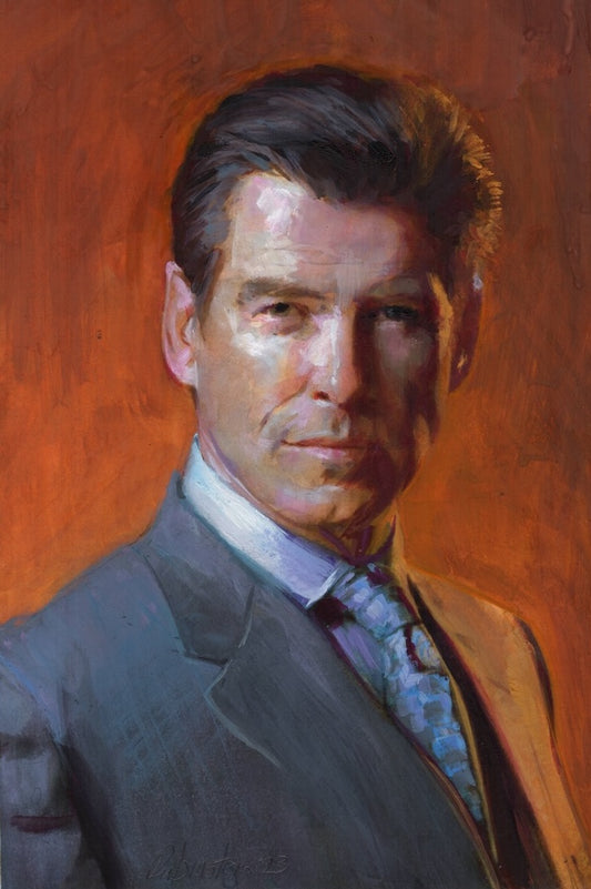 Pierce Brosnan Portrait - SOLD