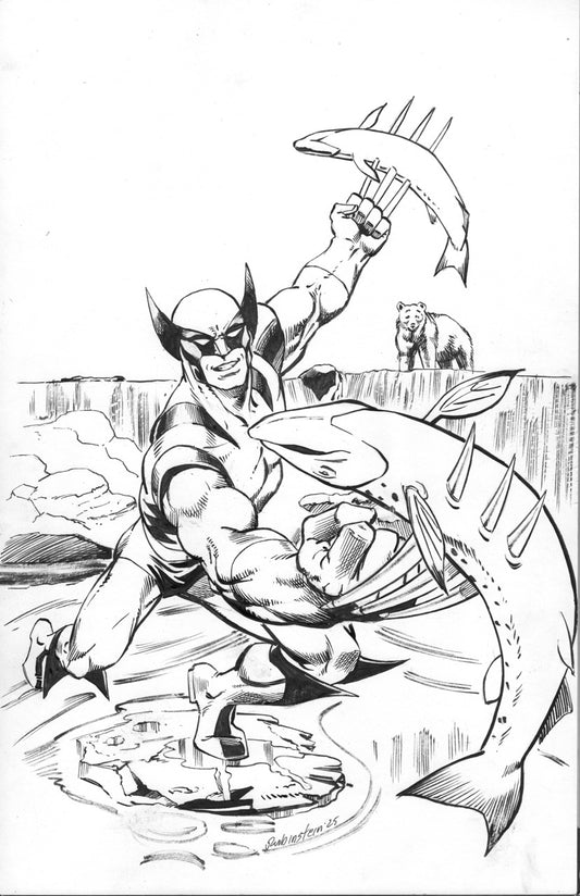 Wolverine fishing