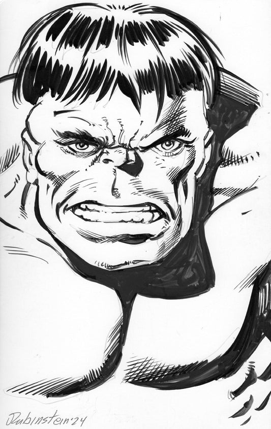 Hulk Back Board Sketch