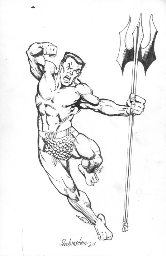 Sub-Mariner Back Board Sketch