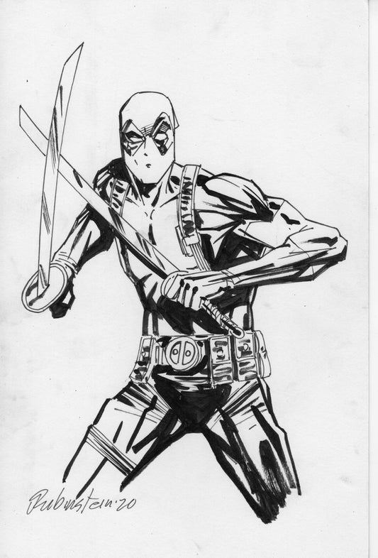 Deadpool Back Board Sketch