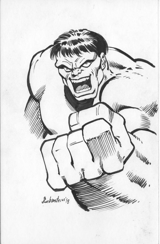 Hulk Back Board Sketch