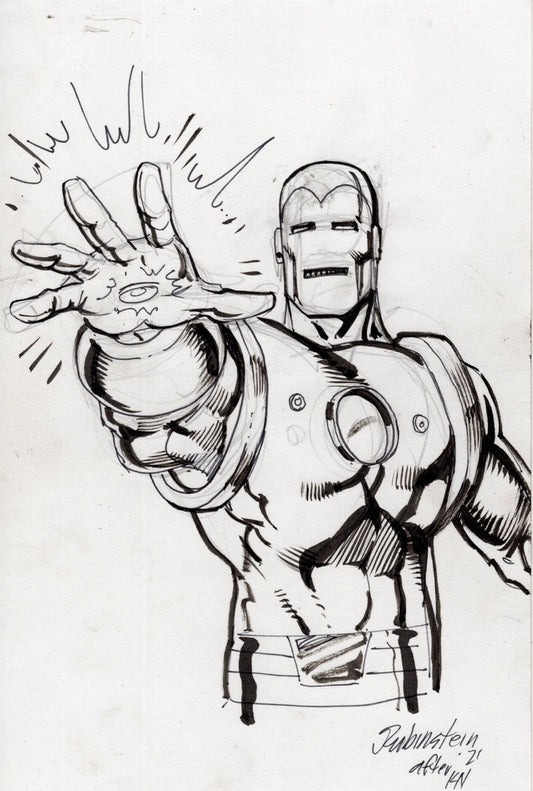 Iron Man Back Board Sketch