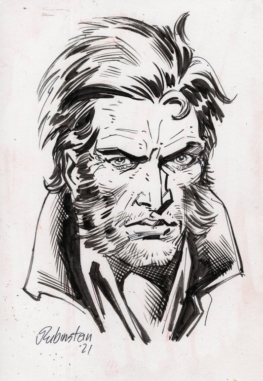 Logan, Wolverine Back Board Sketch