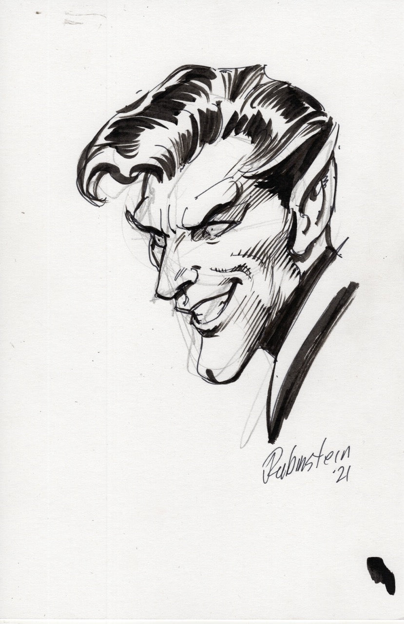 Nightcrawler Back Board Sketch