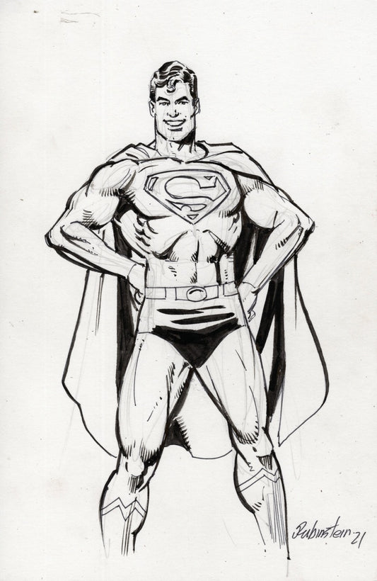 Superman Back Board Sketch