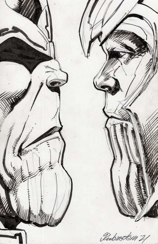 Thanos vs Thanos Back Board Sketch