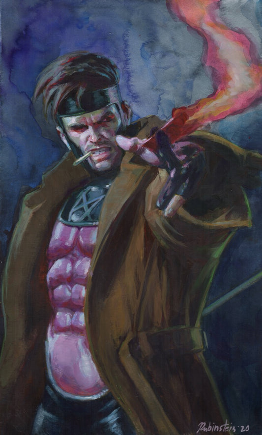 Gambit Painting Pink Smoke PRINT