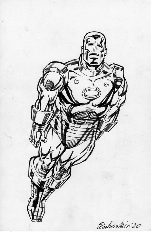 Iron Man Back Board Sketch