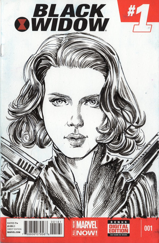 Black Widow / Scarlett Johansson Illustration SOLD