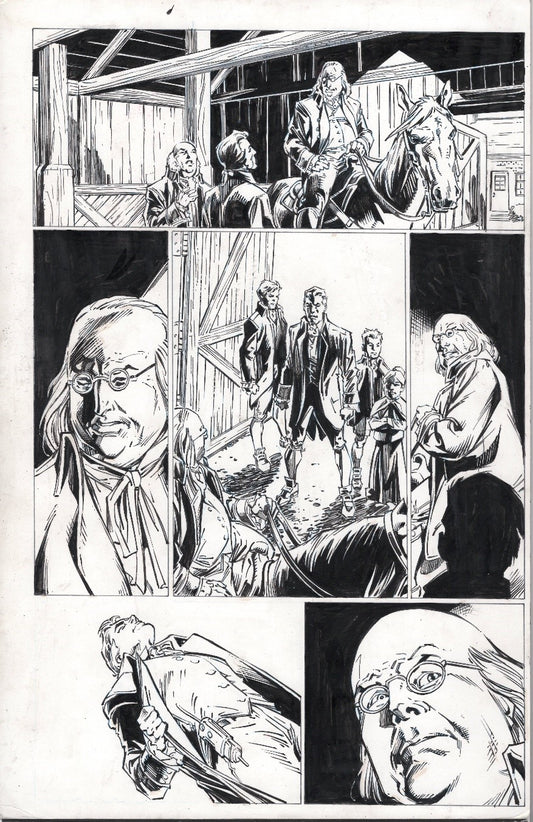 Ben Franklin on published pages