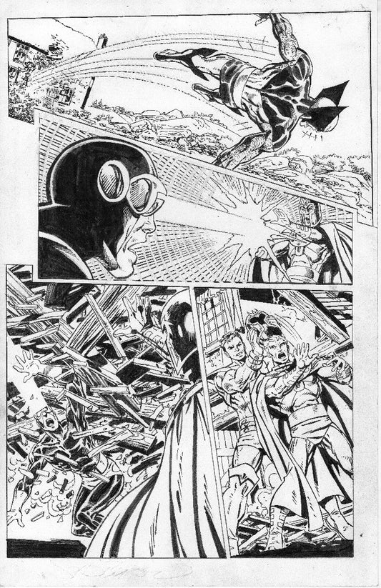 Wolverine and Cyclops on published page