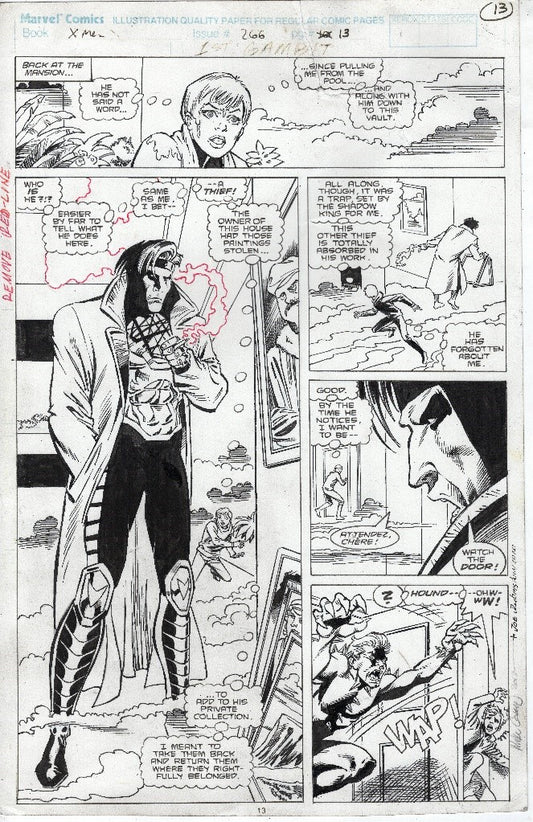 Gambit, XMen 266 published page