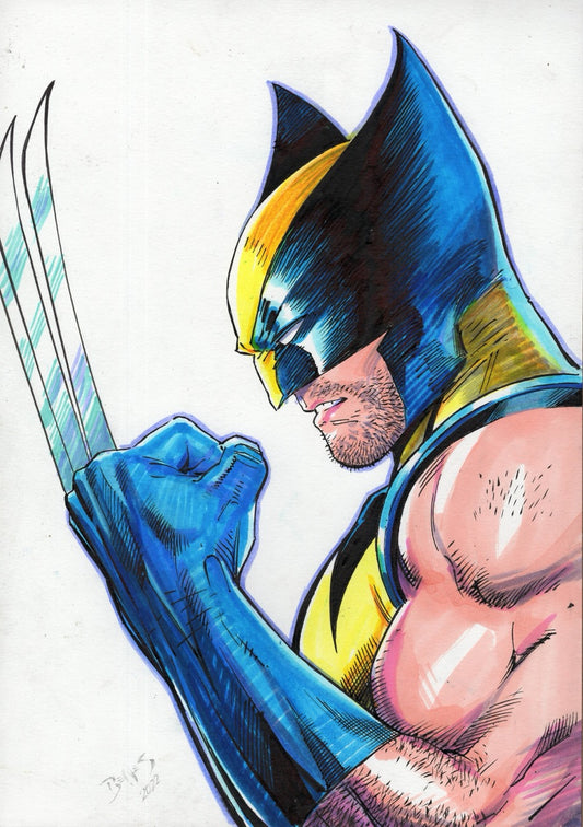 Wolverine Illustration SOLD